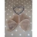 Gisela Graham Wooden Heart Coasters (Set of 4)