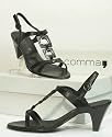 Hochwertige COMMA Leder Sandalette schwarz