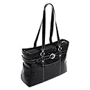Siamod SERRA 35265 Black Leather Ladies' Laptop Tote