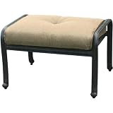 Darlee Elisabeth Patio Ottoman - Antique Bronze