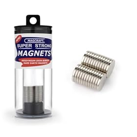 Magcraft NSN0640 1/2-Inch by 1/16-Inch Rare Earth Disc Magnets, 24-Count