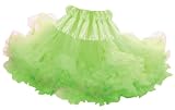 Girls 6/8 Fairy Lime Green Swirly Pettiskirt for Dress Up