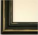 Distressed Black Picture Frame - Solid Wood-New, 12x14
