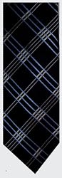 Men's Michael Kors Necktie Black/Silver/Blue