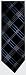 Men's Michael Kors Necktie Black/Silver/Blue