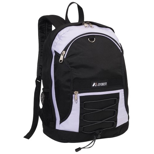 Everest Luggage Two Tone Backpack with Mesh Pockets