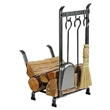 Enclume Country Home Log Rack With Tools