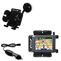 Garmin Nuvi 275T Flexible Auto Windshield Holder with Car Charger - Uses Gomadic TipExchange