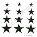 Black Star Bicycle Reflective Reflector Sticker Decal