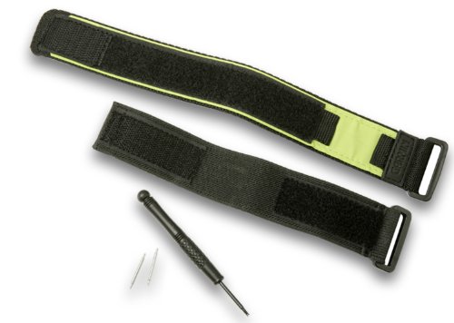 Garmin Ersatz-Armband m. Klettverschluss, gr&uuml;n (Org. FR201) Preisvergleich