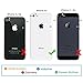 ULAK iPhone 5C Case, Slim Lightweight 2in1 iPhone 5C Cases Hybrid with Soft Rugged TPU Inner Skin and Hard PC Anti Scratches Protective Cover for Apple iPhone 5C (Black+Hot Pink)
