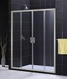 Clear Glass Brushed Nickel Frame Shower Door 60 X 72 VISIONS Dreamline SHOWER DOOR with 1/4 glass