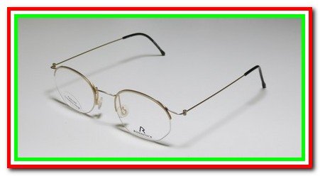 Blowout Sale: AUTHENTIC RODENSTOCK R2413 47-20-145 GOLD/BLACK RX-ABLE VISION LIGHT WEIGHT HALF-RIM THIN WIRE ARMS EYEGLASSES/GLASSES/FRAMES/SPECTACLES WITH CLEAR DEMO ROUND LENSES - mens/womens/unisex