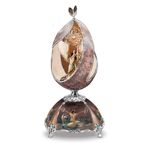Native American Style Dreamcatcher Themed Music Box: Unique Music Box Gift by The Bradford Exchange