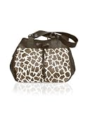 Emporio Due Giraffe Printed Calf Hair Leather Satchel Bag