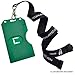 Green Heavy Duty Badge Holder (Holds 2 ID Cards) Hard Plastic with Front and Back Side Load Slots, by Specialist ID