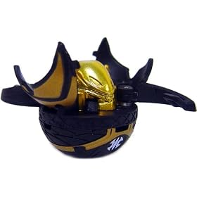 Bakugan B2 Exclusive LOOSE Single Figure Bronze Attack Preyas Diablo (Black and Gold)