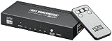 Wentronic AVS 43-5 HDMI 5 in/1 out Umschaltbox inkl. Fernbedienung und Netzteil
