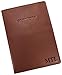 Paul & Taylor Personalized Monogram Leather RFID Protected Passport Wallet, Tan
