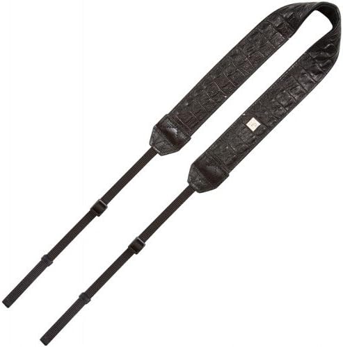 Getm Getm Wear 20019 100% Genuine Leather Crocodile Strap for Camera (Black)