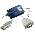 KALEA-INFORMATIQUE � - Convertisseur USB vers serie RS232 - Avec cordon Null Modem / crois� - Prise terminale Femelle DB9