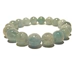 Aquamarine Bracelet 02 Stretch 12mm Top Quality Genuine Blue Crystal Gemstone