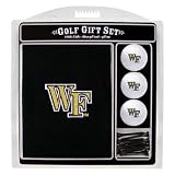Wake Forest Demon Deacons Embroidered Towel w/ 3 Golf Balls and Tees Gift Set - Golf