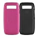 BlackBerry Original Henna Skins Twin Pack for the Pearl 3G 9105 - Black/Pink