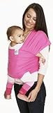 Moby Wrap UV SPF 50+ 100% Cotton Baby Carrier, Fuchsia