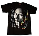 TS552 Bob Marley Rasta Smoke T-Shirt