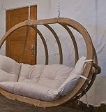 from The Cowshed Globo Double Hanging Pod Chair - Creme Model AZ-1000005