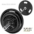 Troy's VTX Premium Black Rubber Encased Olympic 300 lb. Weight Set GOSS-300VR