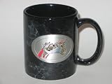 PHILADELPHIA 76ERS 11 oz. Black MARBLE COFFEE MUG with Pewter Logo