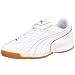 PUMA Esito XL IT 101603 15, Herren Sportschuhe - Indoor, weiss, (white-puma red-leprechaun green 15), EU 42 1/2