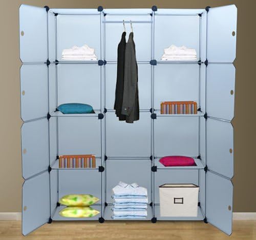 DIY Shelf Cube Panel Closet Organizers Storage Interlocking Modular Decor