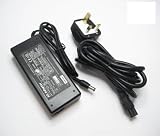 FOR TOSHIBA SATELLITE PRO 4300 4600 LAPTOP CHARGER AC POWER ADAPTER 15V 5A 75W POWER SUPPLY UNIT UK PLUS C5 MAINS POWER CORD CLOVERLEAF UK PLUG CABLE