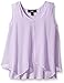 Amy Byer Big Girls' Print Chiffon Tank with Hemline