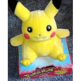 Pokemon PIKACHU Fluffy Plush 7"
