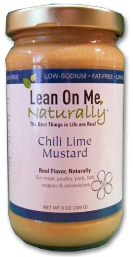 Chili Lime Mustard, Lean On Me Naturally, 8oz Jar, Glass