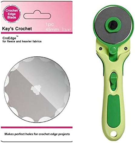 Kay's Crochet Edge Fleece Blade Kit with Baby Boy Fleece Crochet Edge Kit