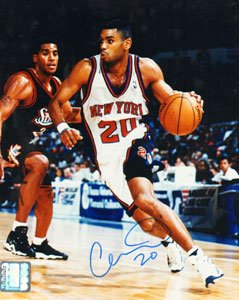 Allan Houston New York Knicks Signed 8x10 Photo