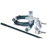 RoadPro RP-83B Standard Series Black 3' Mirror Mount Fiberglass CB Antenna Kit