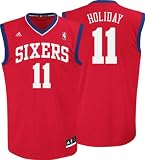 Adidas Philadelphia 76Ers Jrue Holiday Revolution 30 Replica Road Jersey Large