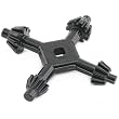 4 Way Steel Drill Chuck Key Flex Shaft Tool