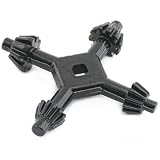 4 Way Steel Drill Chuck Key Flex Shaft Tool
