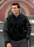 Wool and Leather Letterman Jacket