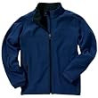 Men's Casual Soft Shell Jacket, Midnight Blue/Black