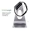 COOLcessories Apple iPhone Smart Watch Charging Station - Anti Scratch TPU Stand with Cord Management and Comfortable Viewing Angle - Fits Both Watch Sizes (Gray)