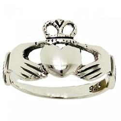 New Solid Sterling Silver Claddagh Ring 4 Irish Love