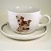 24oz Dog Breed Soup Mug and Saucer - Jack Russell